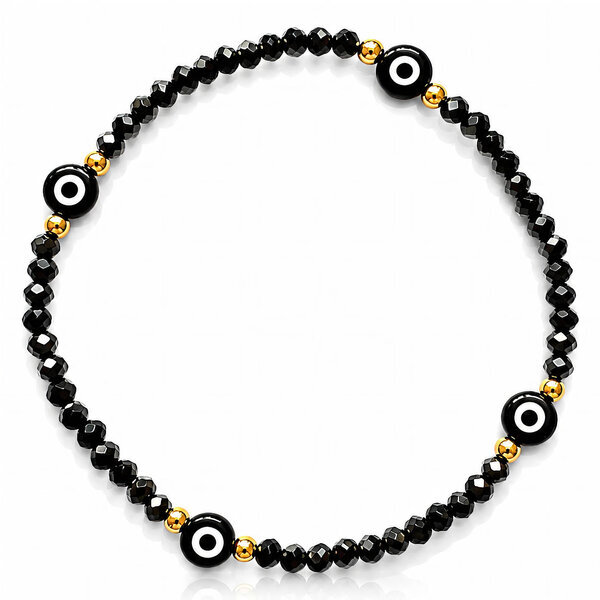 Bracelet, 18K Gold Plated Steel