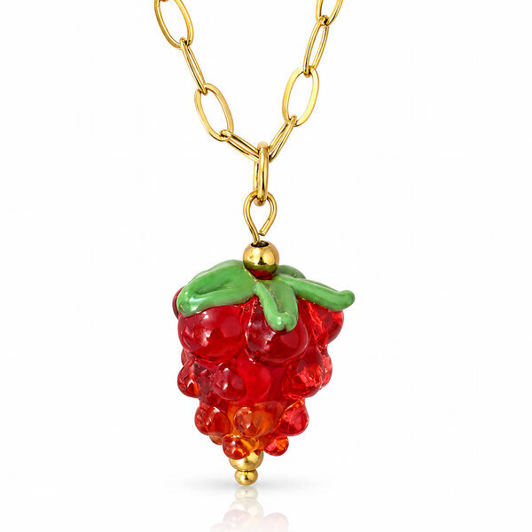 "Raspberry" Necklace - Bubble Pop