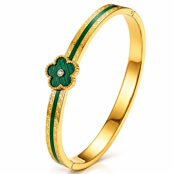 "Flower" PVD Gold-Plated Stainless Steel Bracelet - Intensity