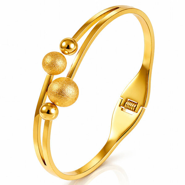PVD Gold-Plated Stainless Steel Bracelet - Intensity