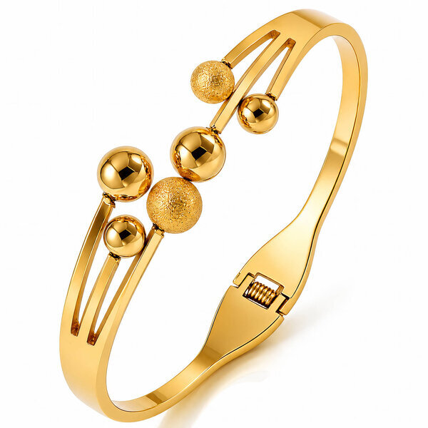 PVD Gold-Plated Stainless Steel Bracelet - Intensity