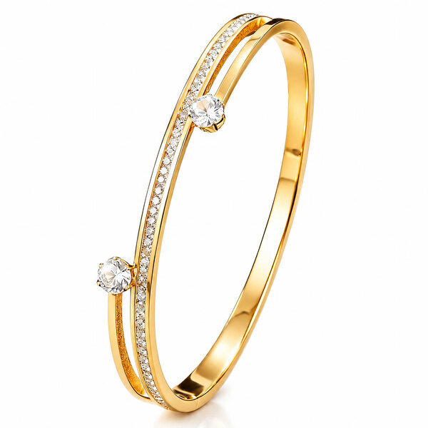 PVD Gold-Plated Stainless Steel Bracelet - Intensity
