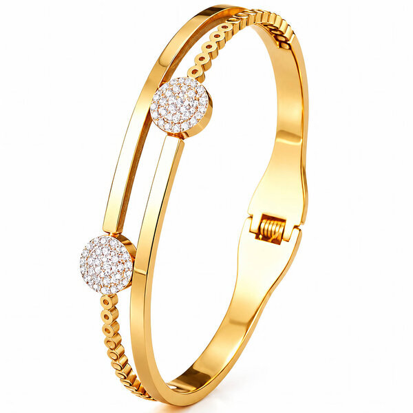PVD Gold-Plated Stainless Steel Bracelet - Intensity