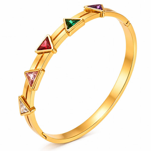 PVD Gold-Plated Stainless Steel Bracelet - Intensity
