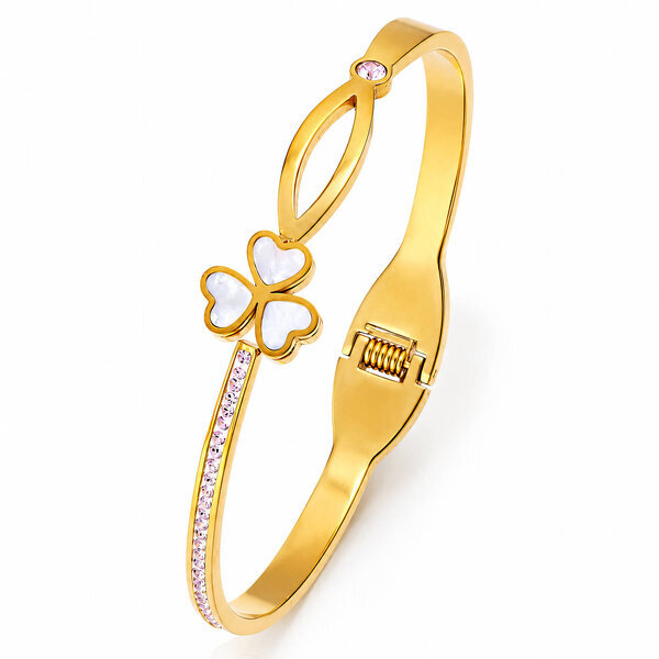 "Flower" PVD Gold-Plated Stainless Steel Bracelet - Intensity
