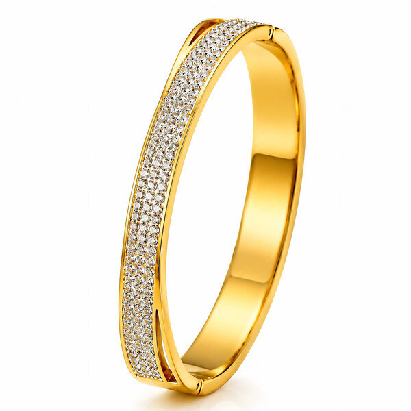 PVD Gold-Plated Stainless Steel Bracelet - Intensity