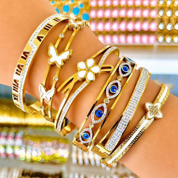 PVD Gold-Plated Stainless Steel Bracelet - Intensity
