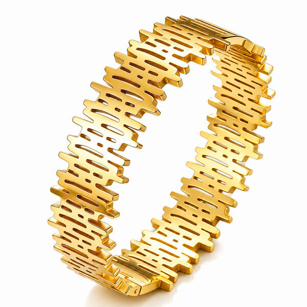 PVD Gold-Plated Stainless Steel Bracelet - Intensity
