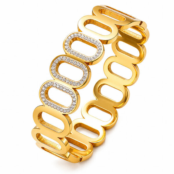 PVD Gold-Plated Stainless Steel Bracelet - Intensity