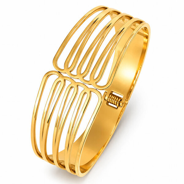 PVD Gold-Plated Stainless Steel Bracelet - Intensity