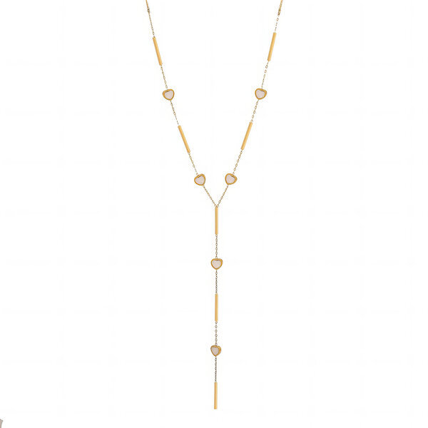 "Hearts" PVD Gold-Plated Stainless Steel Necklace - Intensity