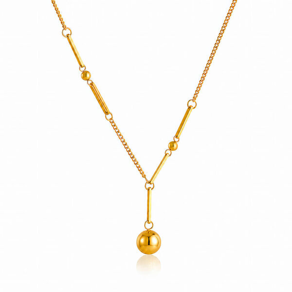 PVD Gold-Plated Stainless Steel Necklace - Intensity