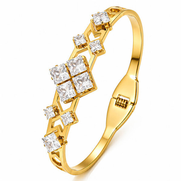 PVD Gold-Plated Stainless Steel Bracelet - Intensity
