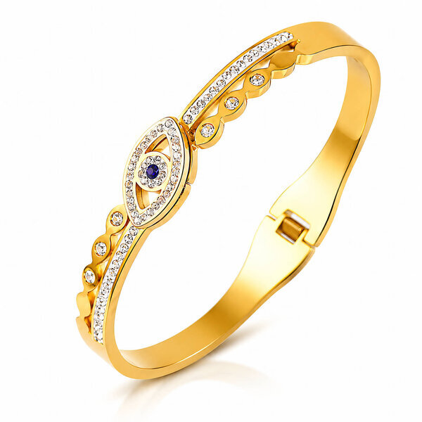 "Evil Eye" PVD Gold-Plated Stainless Steel Bracelet - Intensity
