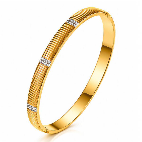 PVD Gold-Plated Stainless Steel Bracelet - Intensity