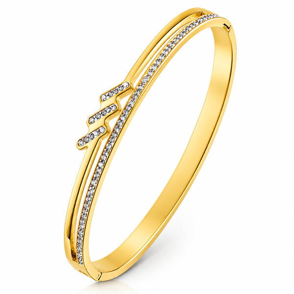 PVD Gold-Plated Stainless Steel Bracelet - Intensity