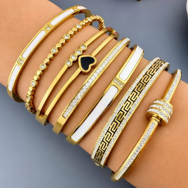 PVD Gold-Plated Stainless Steel Bracelet - Intensity