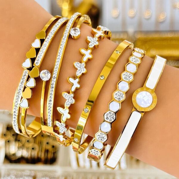 PVD Gold-Plated Stainless Steel Bracelet - Intensity
