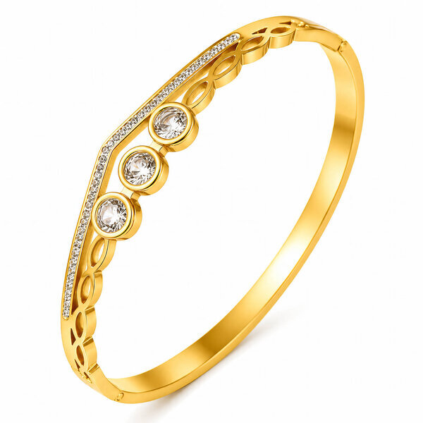 PVD Gold-Plated Stainless Steel Bracelet - Intensity