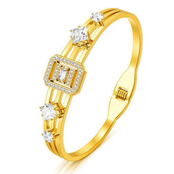 PVD Gold-Plated Stainless Steel Bracelet - Intensity