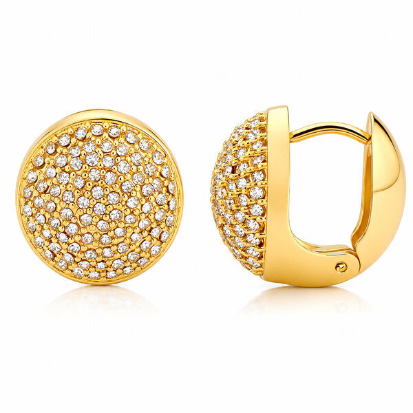 PVD Gold-Plated Stainless Steel Earrings - Intensity