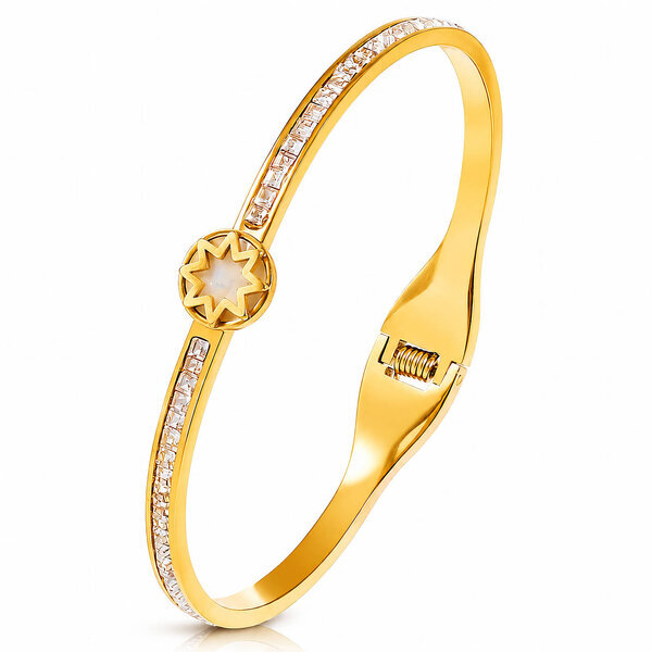 "Sun" PVD Gold-Plated Stainless Steel Bracelet - Intensity