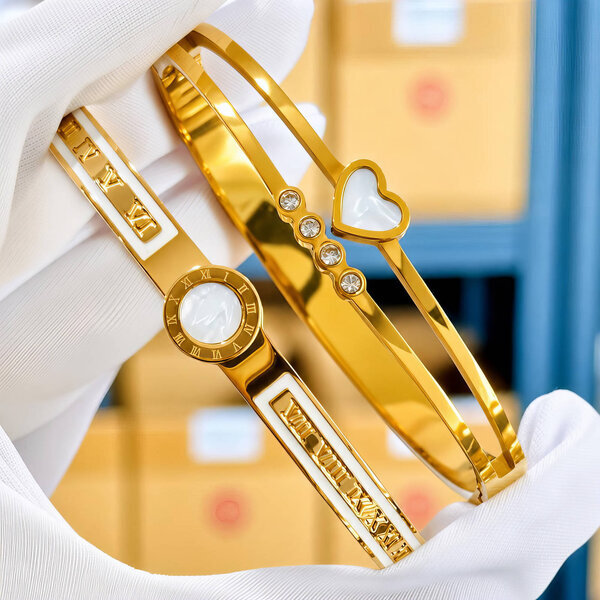 PVD Gold-Plated Stainless Steel Bracelet - Intensity