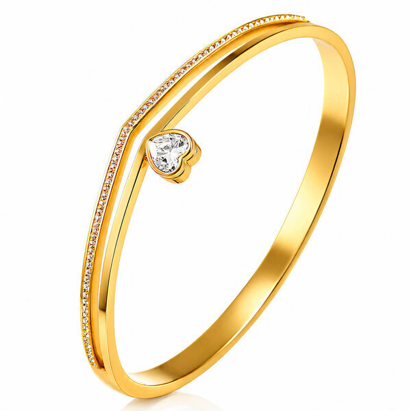 PVD Gold-Plated Stainless Steel Bracelet - Intensity