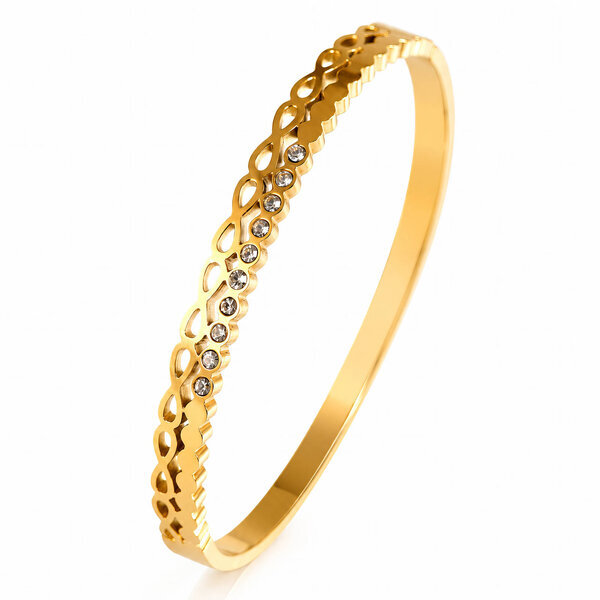 PVD Gold-Plated Stainless Steel Bracelet - Intensity
