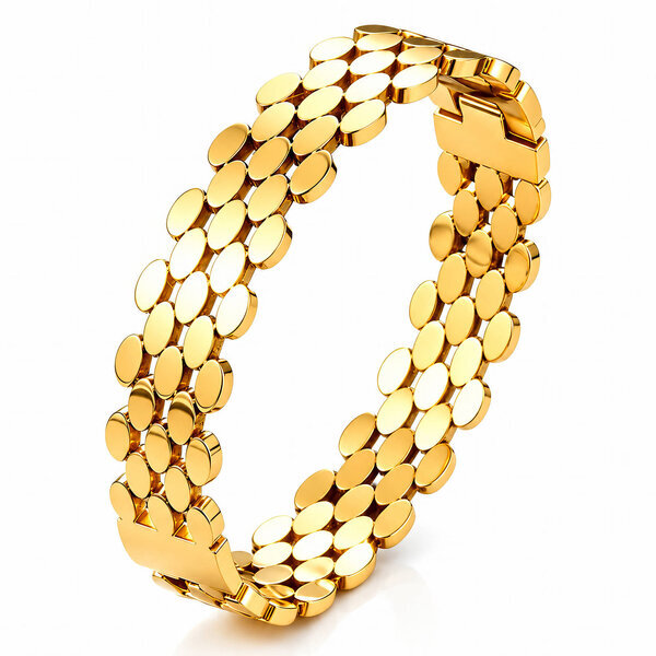 PVD Gold-Plated Stainless Steel Bracelet - Intensity