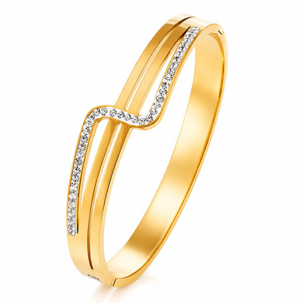 PVD Gold-Plated Stainless Steel Bracelet - Intensity