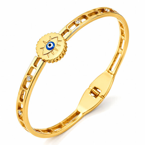 "Evil Eye" PVD Gold-Plated Stainless Steel Bracelet - Intensity