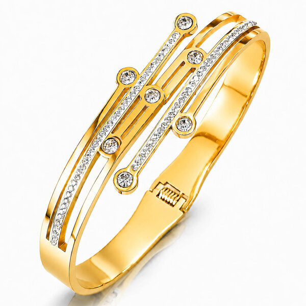 PVD Gold-Plated Stainless Steel Bracelet - Intensity