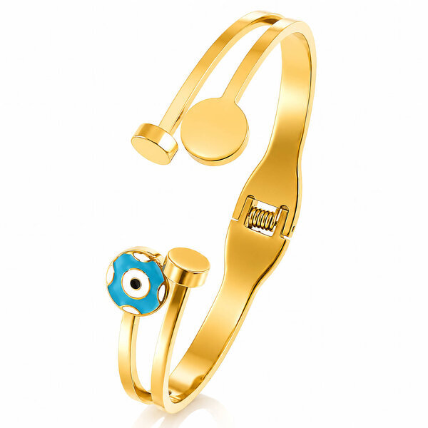 "Evil Eye" PVD Gold-Plated Stainless Steel Bracelet - Intensity