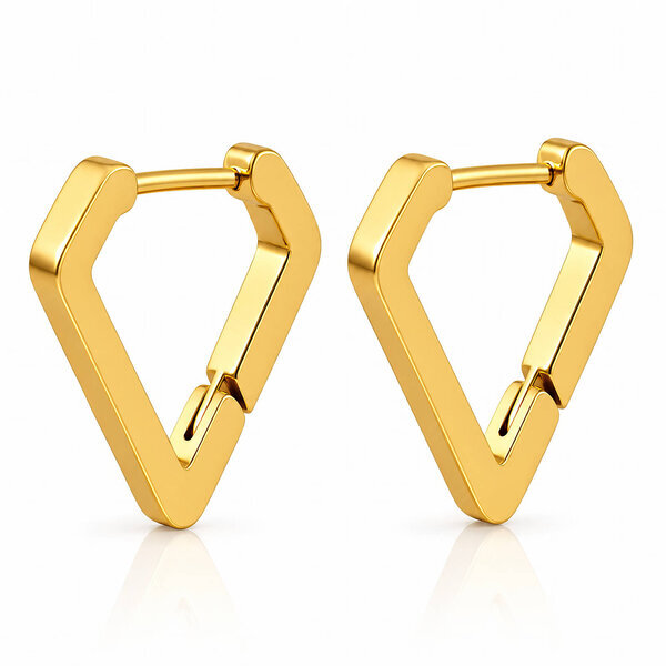PVD Gold-Plated Stainless Steel Earrings - Intensity