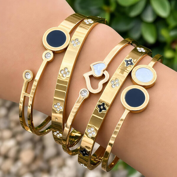 PVD Gold-Plated Stainless Steel Bracelet - Intensity