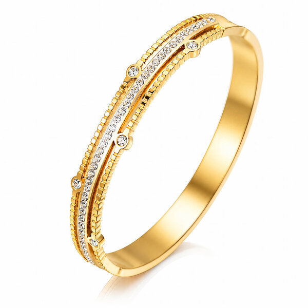 PVD Gold-Plated Stainless Steel Bracelet - Intensity