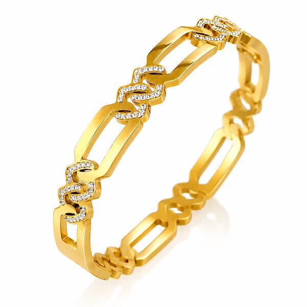 PVD Gold-Plated Stainless Steel Bracelet - Intensity