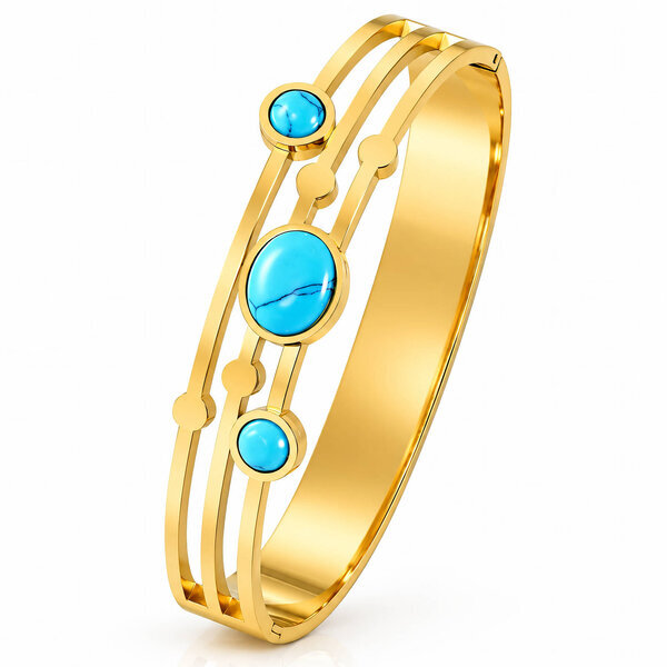 PVD Gold-Plated Stainless Steel Bracelet - Intensity