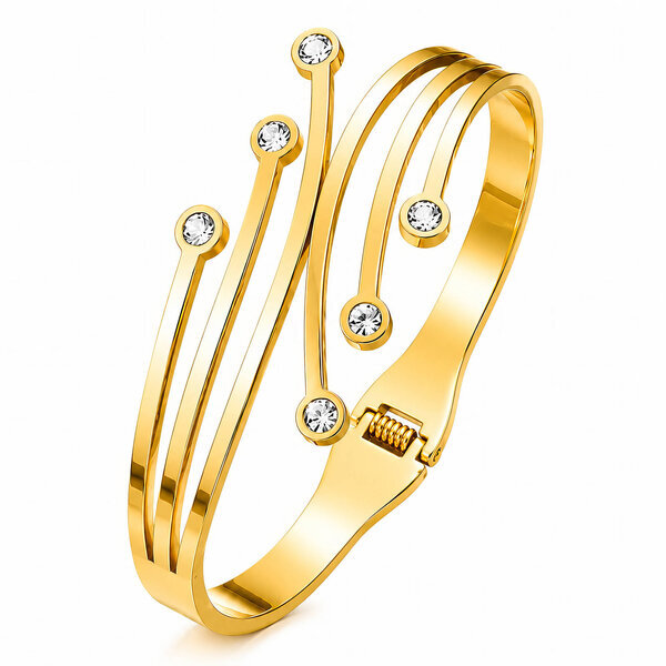 PVD Gold-Plated Stainless Steel Bracelet - Intensity