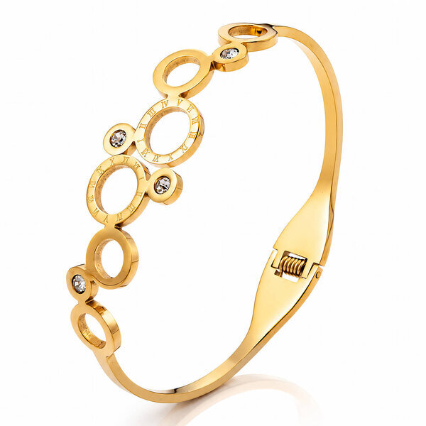 PVD Gold-Plated Stainless Steel Bracelet - Intensity