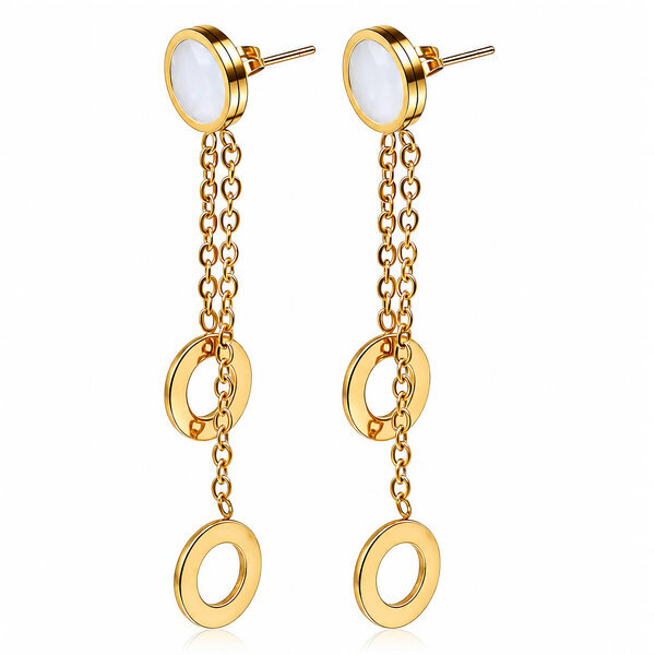 PVD Gold-Plated Stainless Steel Earrings - Intensity