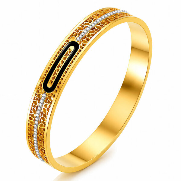 PVD Gold-Plated Stainless Steel Bracelet - Intensity