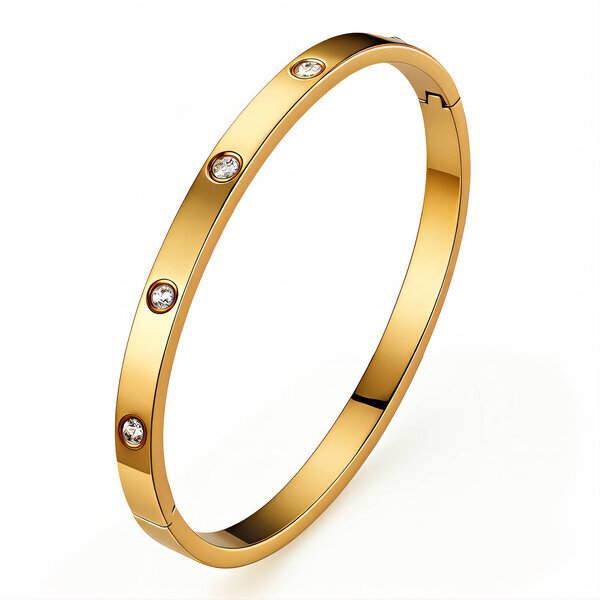 PVD Gold-Plated Stainless Steel Bracelet - Intensity