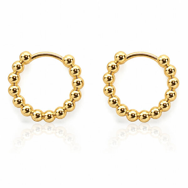 PVD Gold-Plated Stainless Steel Earrings - Crystallic