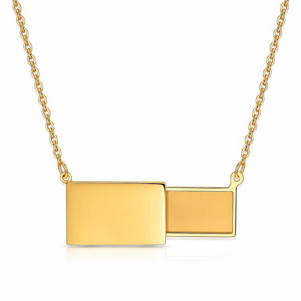 PVD Gold-Plated Stainless Steel Necklace - Intensity