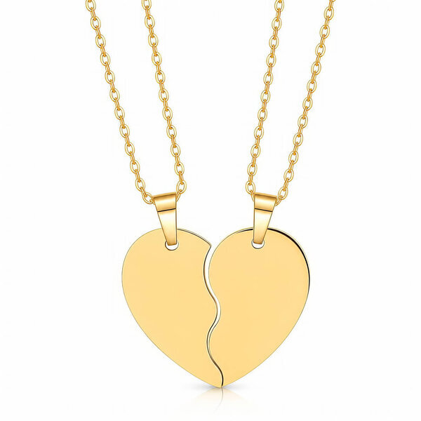 "Heart" PVD Gold-Plated Stainless Steel Necklace - Intensity