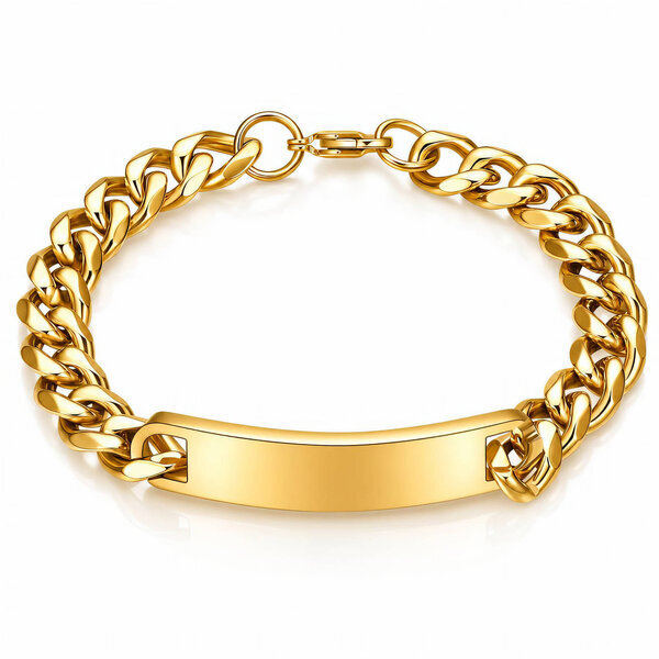 PVD Gold-Plated Stainless Steel Bracelet - Intensity