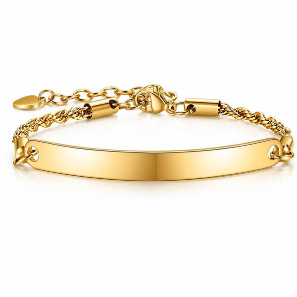 PVD Gold-Plated Stainless Steel Bracelet - Intensity