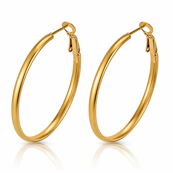 PVD Gold-Plated Stainless Steel Earrings - Intensity
